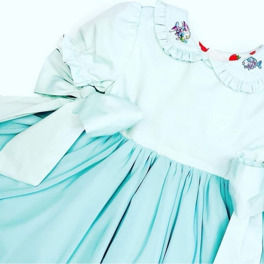 The Paper Doll Clothing - Rainbow Fish Dress - 12 months